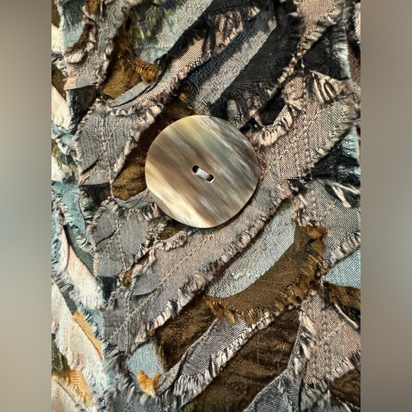 Tim Harding Textile Wearable Art 100% Raw Silk Vest Tunic - Picture 12 of 16